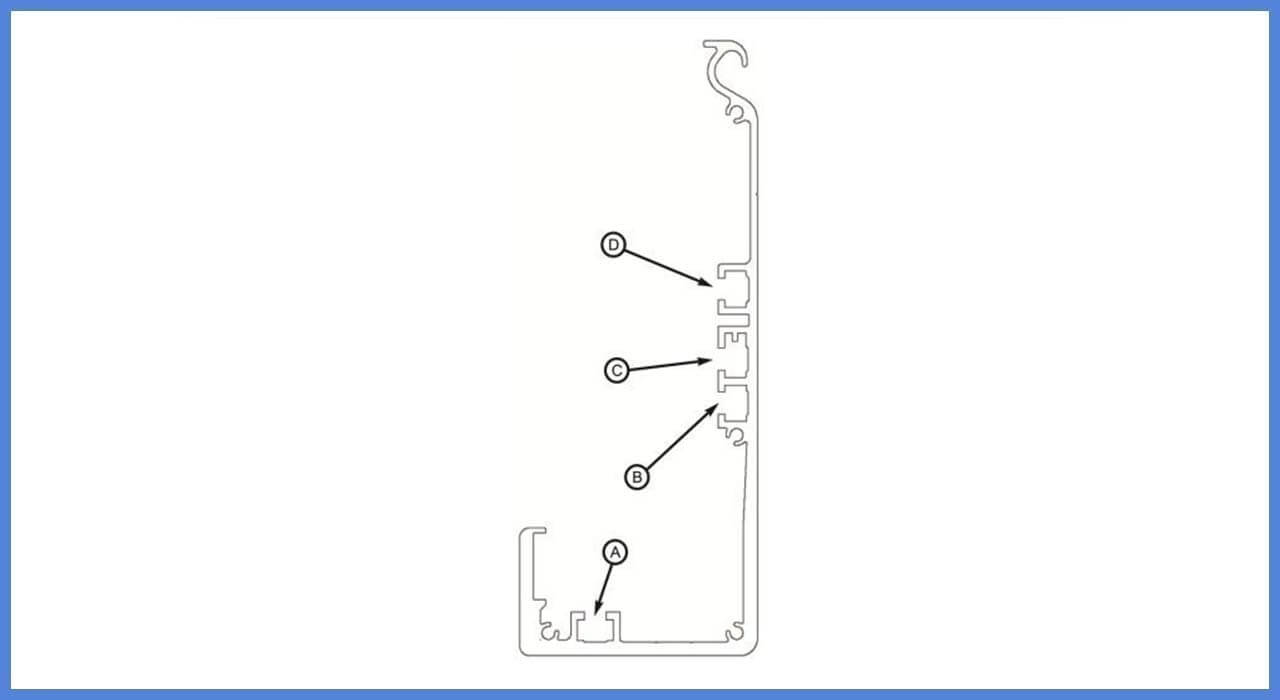 SLIDING SGD80 کیت درب‌های شیشه‌ای