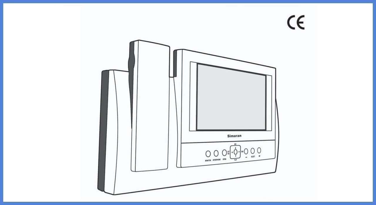 راهنمای نصب مانیتور آیفون تصویری سیماران مدل HS - 71 / M200