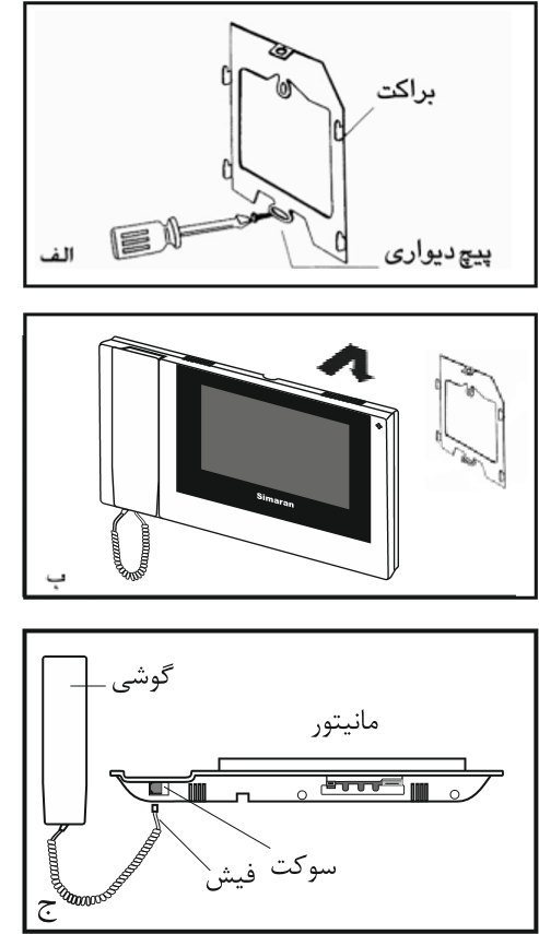 	آموزش نصب آیفون تصویری سیماران 7 اینچ مدل HS-78/m100 wifi	