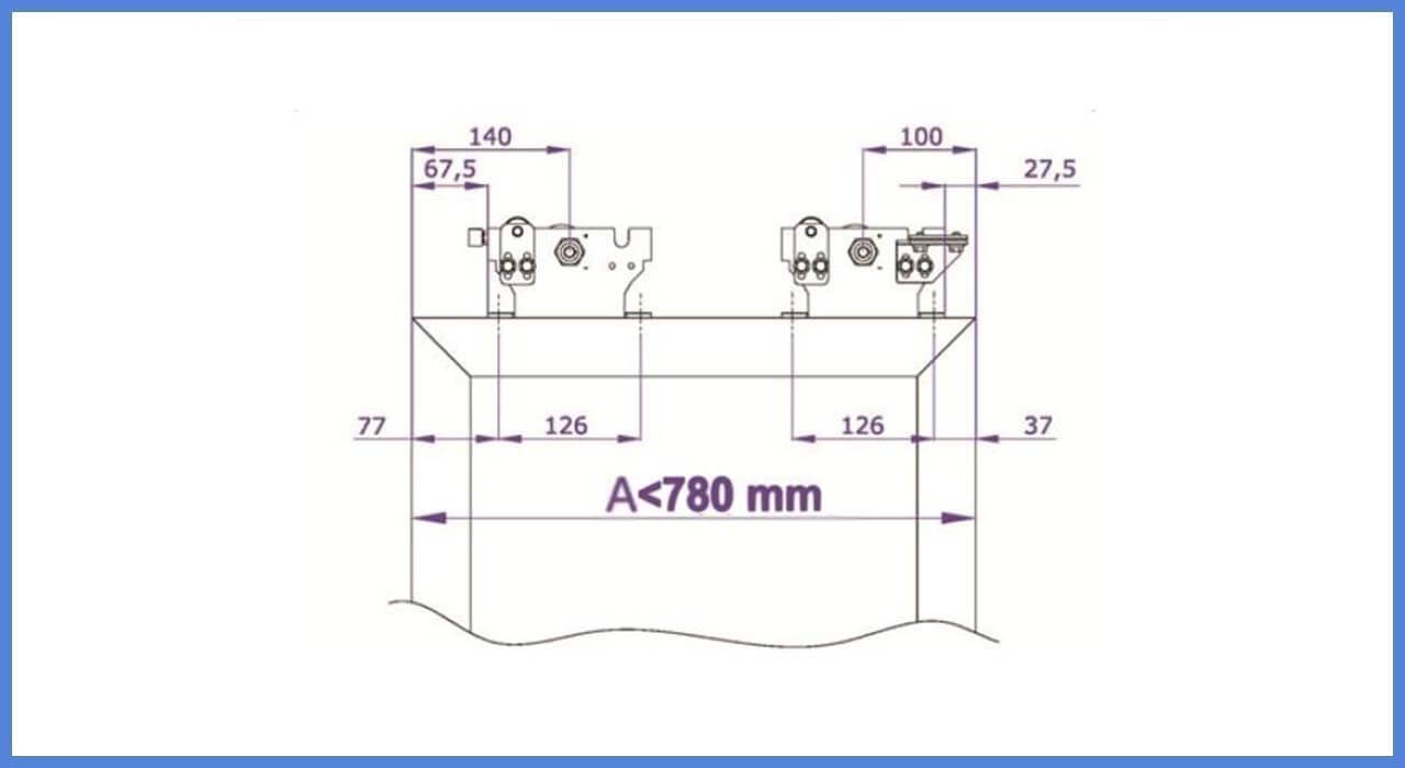 SLIDING SGD80 کیت درب‌های شیشه‌ای